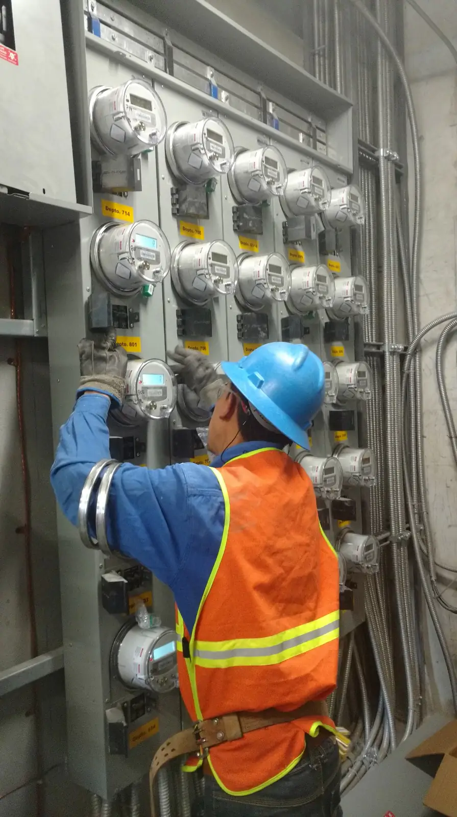 Instalaciones eléctricas para tablero eléctrico de tipo concentración de medidores