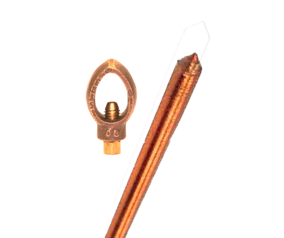 Varilla tipo Electrodo de 1.5 metros ACS con Conector Met-16 Burndy