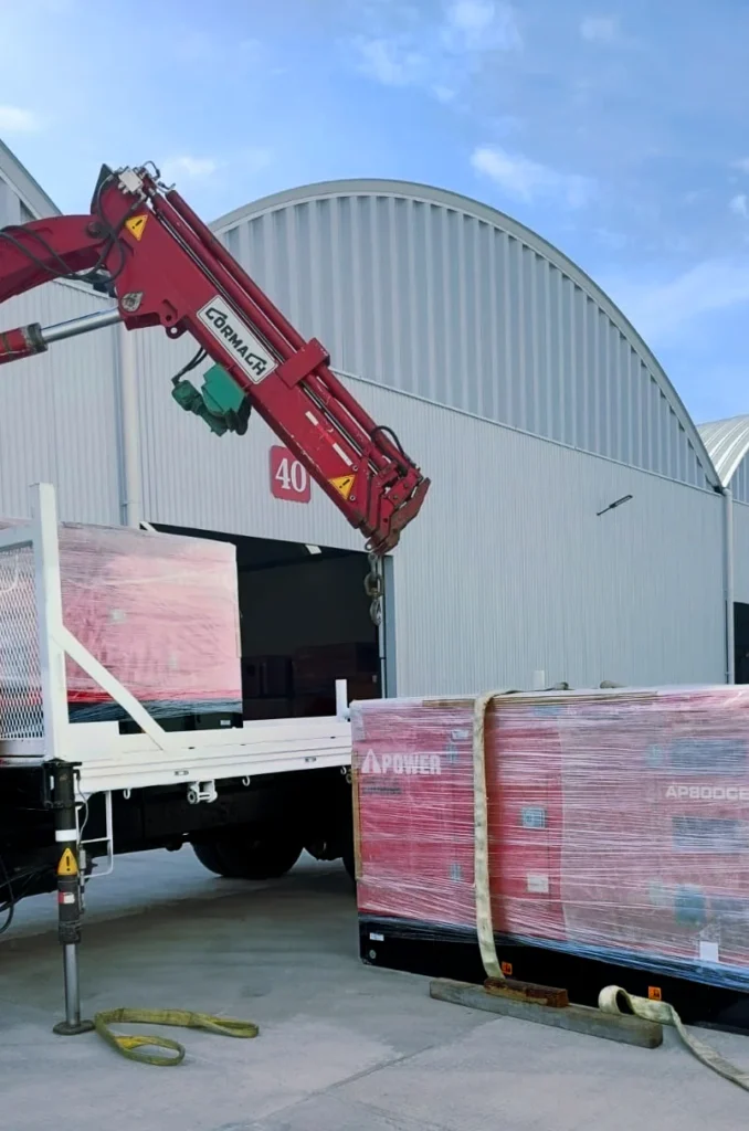 Traslado de materiales en grua